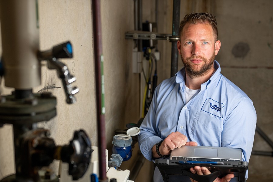 Kaj de Jong, drinkwatercontroleur bij Vitens