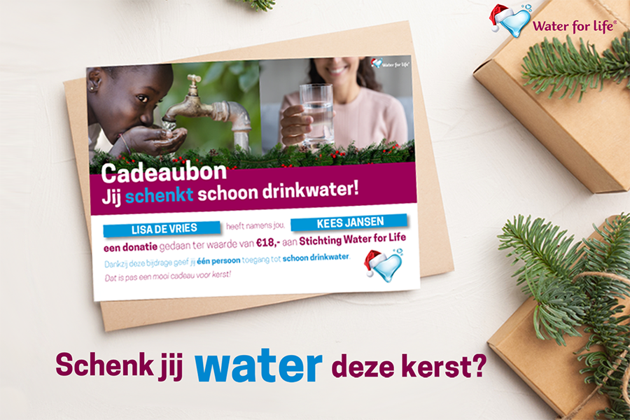 Cadeaubon jij schenkt schoon drinkwater